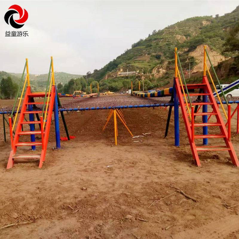 度假区户外拓展器材 益童游乐 拓展训练器材安装特点