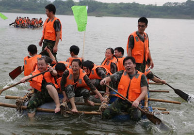 拓展训练项目《抢滩登陆》最新游戏规则及玩法心得体会【成都自强拓展】